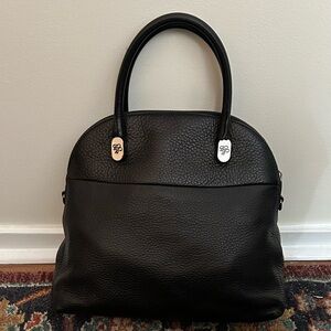 Brooks Brothers Black Leather Satchel